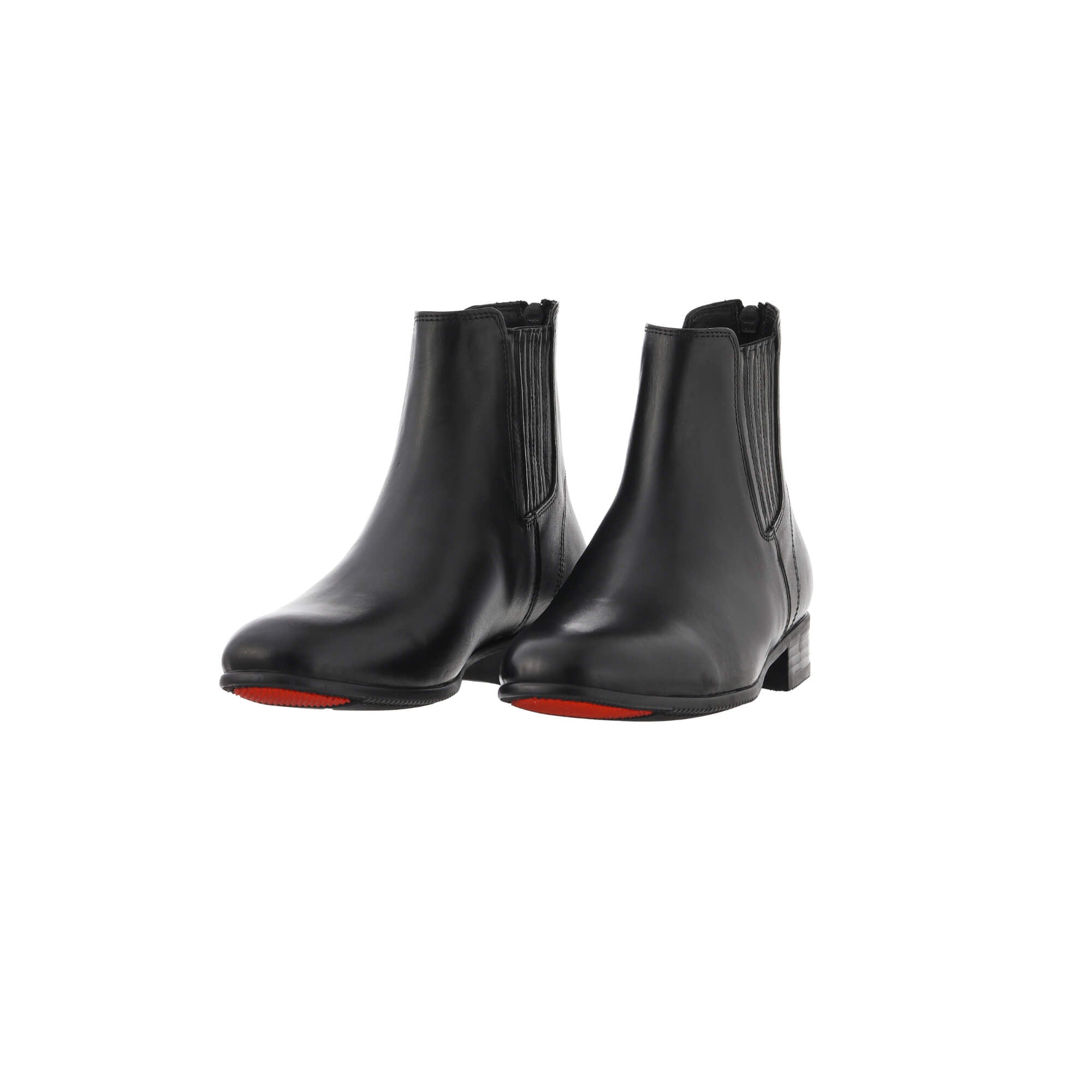 Magnesia, Black Leather, Back Zip, Short Boots – Jockey Boot Market
