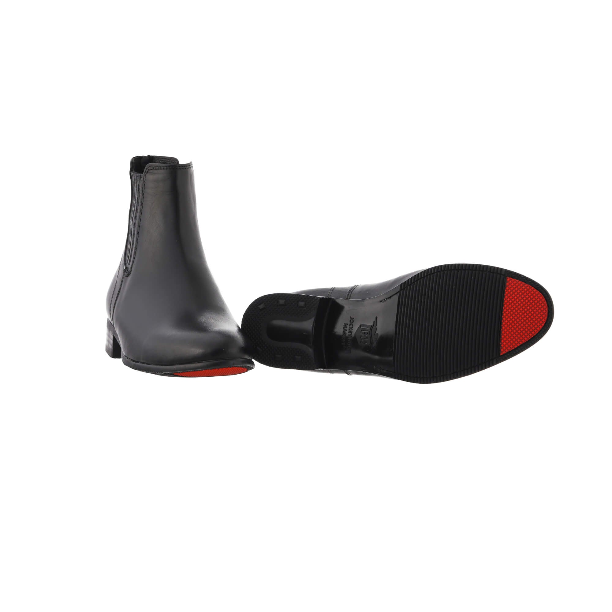 Magnesia, Black Leather, Back Zip, Short Boots – Jockey Boot Market
