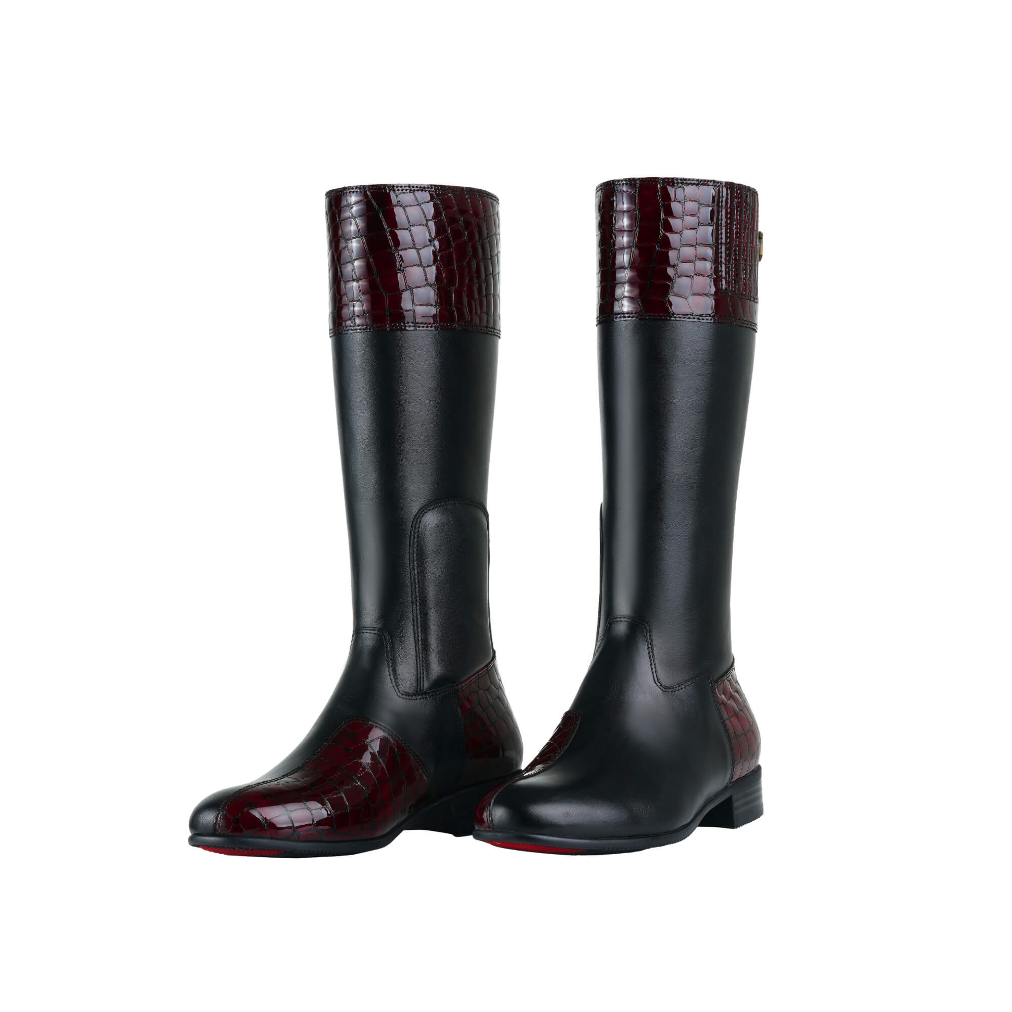 menzil-black-burgundy-croc-